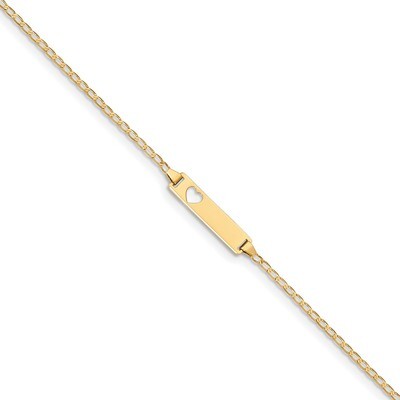 6 Inch Baby ID Curb Bracelet 14k Gold BID97-6, MPN: BID97-6, 191101076121