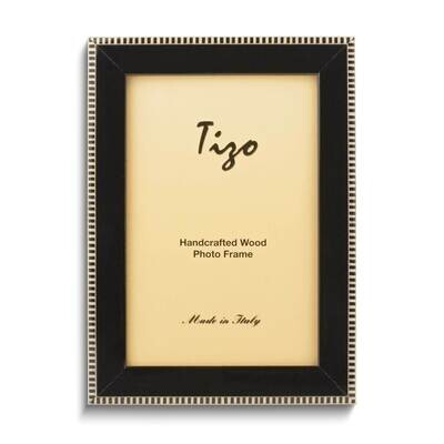 Black with Black &amp; White Border 8x10 Wood Photo Frame GM26004, MPN: GM26004,