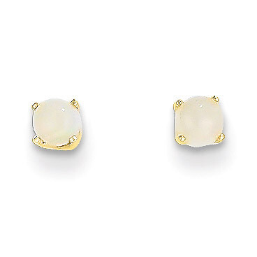 3mm October/Opal Post Earrings 14k Gold XBE46, MPN: XBE46, 883957217369