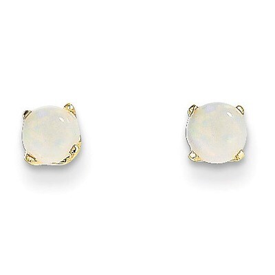 4mm October/Opal Post Earrings 14k Gold XBE58, MPN: XBE58, 883957341460