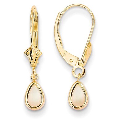 6x4mm Opal/October Earrings 14k Gold XBE94, MPN: XBE94, 883957335483