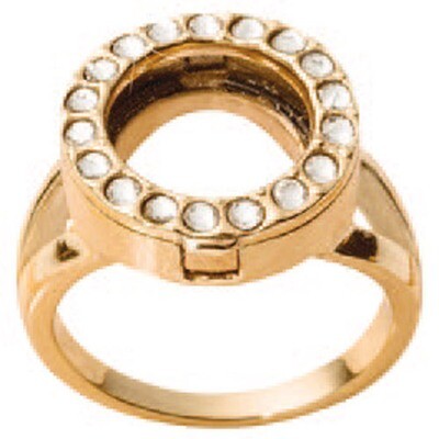 Nikki Lissoni Interchangeable Ring with Swarovski Stones Gold-Plated Size 7 R1004G7, MPN: R1004G7, …