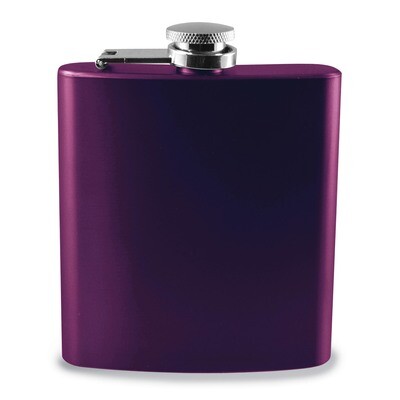 Purple Engravable 6 oz Flask Stainless Steel GM13849, MPN: GM13849,