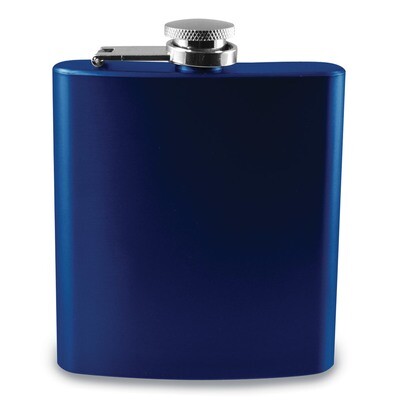 Blue Engravable 6 oz Flask Stainless Steel GM13846, MPN: GM13846,
