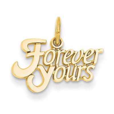 Forever Yours Charm 14k Gold C316, MPN: C316, 883957859187