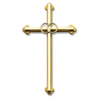 Gold-tone Wedding Cross GM21235, MPN: GM21235, 785525203883