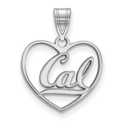 University of California Berkeley Pendant in Heart Sterling Silver SS013UCB, MPN: SS013UCB, 8867747…