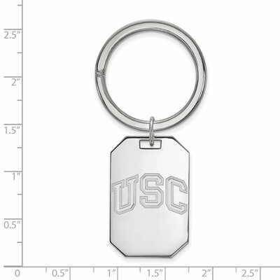University of Southern California Key Chain - Sterling Silver SS041USC, MPN: SS041USC, 191101271021