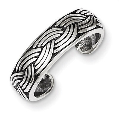 Toe Ring Antiqued Sterling Silver QR837, MPN: QR837, 883957253916