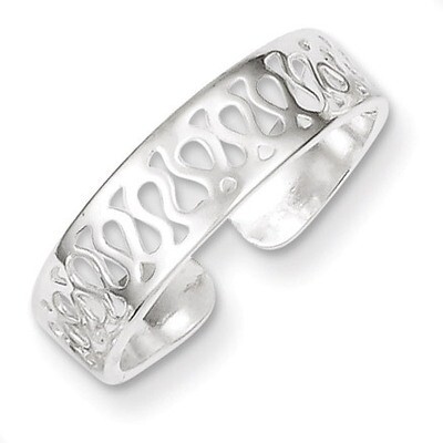 Toe Ring Sterling Silver Solid QR870, MPN: QR870, 883957254081