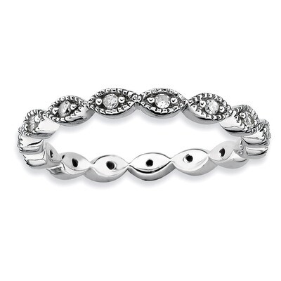 Diamond Ring - Sterling Silver QSK333, MPN: QSK333, 883957280707