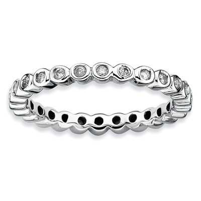 Diamond Ring - Sterling Silver QSK332, MPN: QSK332, 883957280646