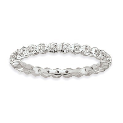Diamond Ring - Sterling Silver QSK349, MPN: QSK349, 886774000497