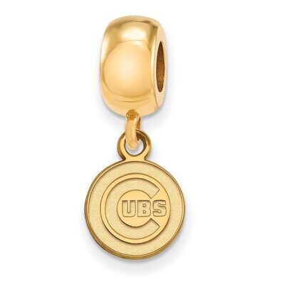 Chicago Cubs Bead Charm x-Small Dangle Gold-plated Silver GP013CUB, MPN: GP013CUB, 886774915647