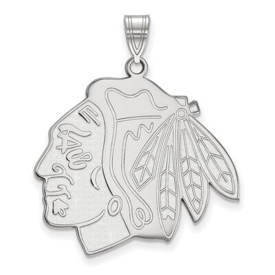Chicago Blackhawks x-Large Pendant Sterling Silver SS005BLA, MPN: SS005BLA, 886774745442