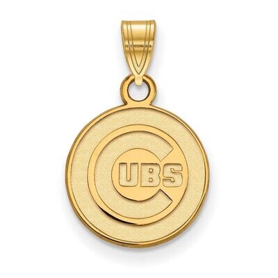 Chicago Cubs Small Pendant Gold-plated Silver GP002CUB, MPN: GP002CUB, 886774892382