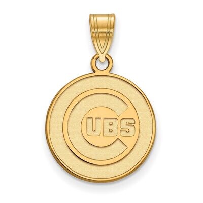 Chicago Cubs Medium Pendant Gold-plated Silver GP003CUB, MPN: GP003CUB, 886774895178