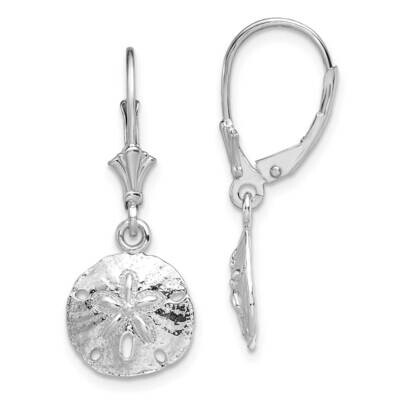 Sand Dollar Leverback Earrings Sterling Silver Polished QE15562, MPN: QE15562, 637218183432