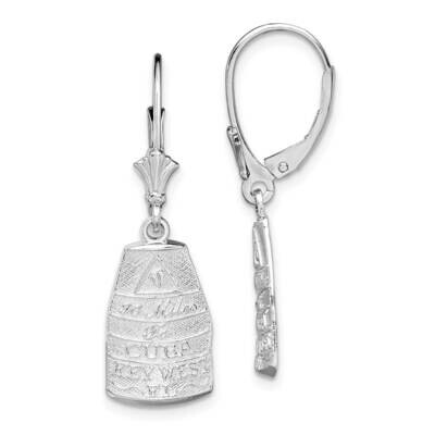 Key West,Fl Leverback Earrings Sterling Silver Polished QE15569, MPN: QE15569, 637218183814