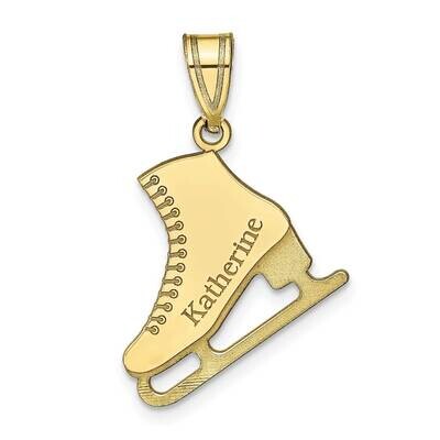 Personalized Ice Skate Pendant 10k Gold 10XNA705Y, MPN: 10XNA705Y,