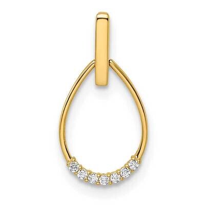 CZ Diamond Teardrop Pendant 14k Gold XP5305CZ, MPN: XP5305CZ,