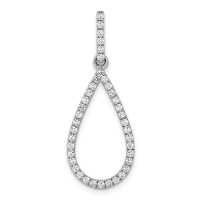 1/2Ct. Diamond Teardrop Pendant 14k White Gold PM3832-050-WA, MPN: PM3832-050-WA, 883957490175