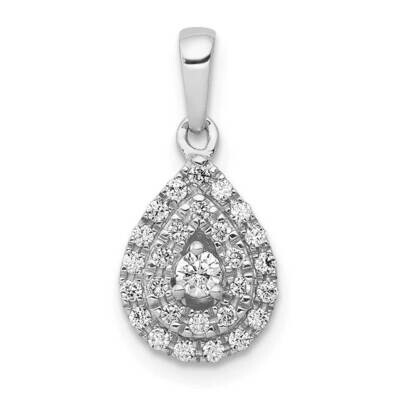1/4Ct. Diamond Teardrop Pendant 14k White Gold PM4775-025-WA, MPN: PM4775-025-WA, 883957511726