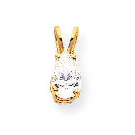 8x5 Pear Pendant Mounting 14k Gold XP425, MPN: XP425,