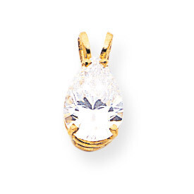 10x7 Pear Pendant Mounting 14k Gold XP427, MPN: XP427,