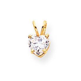 6mm Heart Pendant Mounting 14k Gold XP429, MPN: XP429, 883957232935