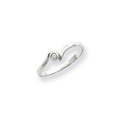 Polished Diamond Ring 14k White Gold X9603AA, MPN: X9603AA, 883957703503