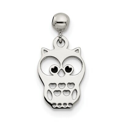 Owl Charm Sterling Silver Enamel Dangle QMM187, MPN: QMM187,