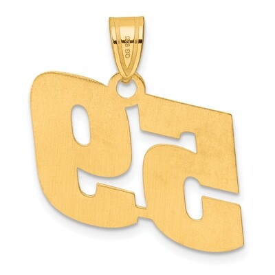 Block Number 59 Pendant 14k Gold Polished BN59, MPN: BN59, 196904079058