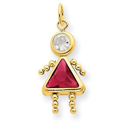 July Girl Birthstone Charm 14k Gold XCK168, MPN: XCK168, 716838170579