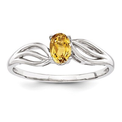 Citrine November Ring Sterling Silver QBR17NOV, MPN: QBR17NOV, 883957354026