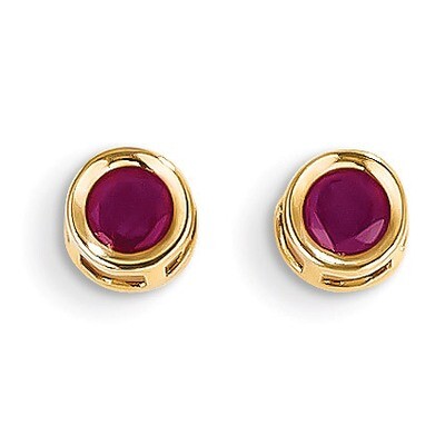 Ruby Earrings July 14k Gold XBE7, MPN: XBE7, 883957335476