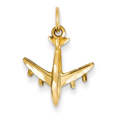 3-D Airplane Charm 14k Gold C463, MPN: C463, 883957860558