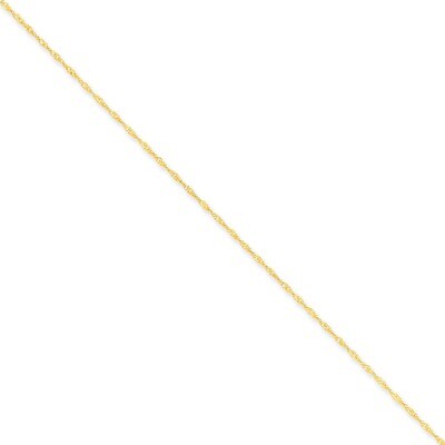 1.10mm Singapore Chain 16 Inch 14k Gold PEN9-16, MPN: PEN9-16, 883957009162