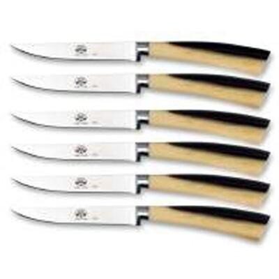 Berti Plenum Steak Knife Set Of Six Cornotech Handle 648