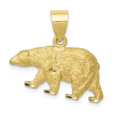 Diamond-Cut Bear Pendant 10k Gold 10C4061, MPN: 10C4061, 191101085161