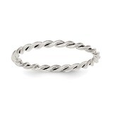 Twisted 1.75mm Women&#39;s Ring Sterling Silver Polished QR6098, MPN: QR6098, 191101783548