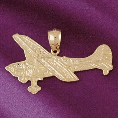 Dazzlers Jewelry Airplane Pendant Necklace Charm Bracelet in Yellow, White or Rose Gold 4444, MPN: …