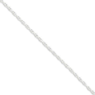 20 Inch 2.75mm Loose Rope Chain Sterling Silver QFC44-20, MPN: QFC44-20, 883957943060