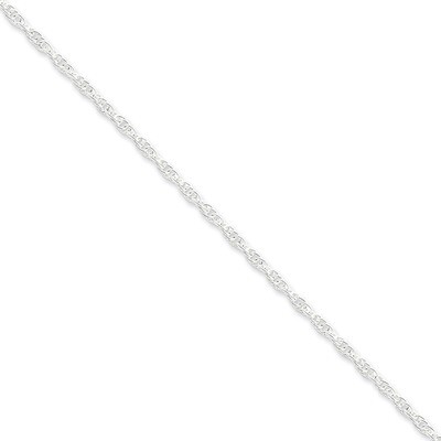 16 Inch 2.45mm Loose Rope Chain Sterling Silver QFC45-16, MPN: QFC45-16, 883957943084