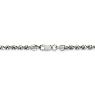 26 Inch 4.3mm Solid Rope Chain Sterling Silver QDR080-26, MPN: QDR080-26, 883957832470