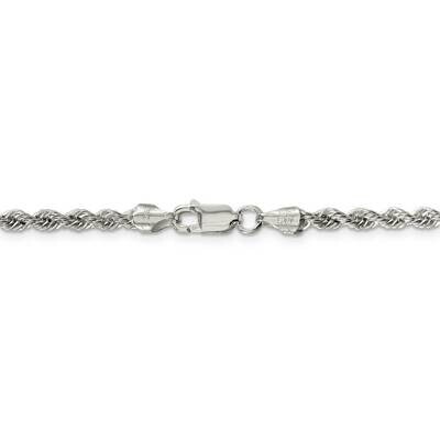 28 Inch 3.0mm Solid Rope Chain Sterling Silver QDR060-28, MPN: QDR060-28, 886774047478