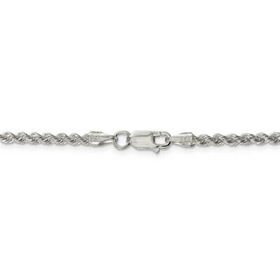 28 Inch 2.5mm Solid Rope Chain Sterling Silver QDR050-28, MPN: QDR050-28, 886774020457