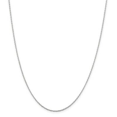 1.25mm Loose Rope Chain 22 Inch Sterling Silver QPE65-22, MPN: QPE65-22,