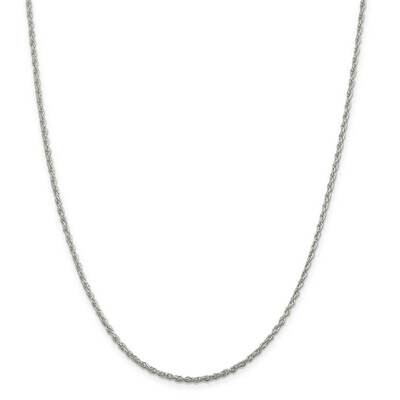 2mm Loose Rope Chain 22 Inch Sterling Silver QFC100-22, MPN: QFC100-22,