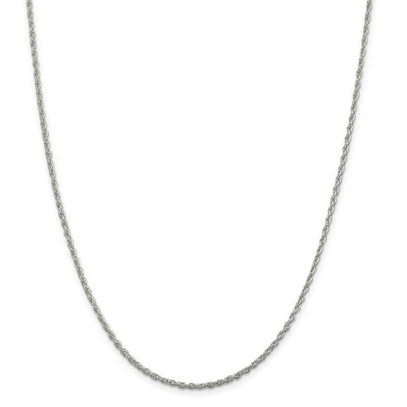 2mm Loose Rope Chain 26 Inch Sterling Silver QFC100-26, MPN: QFC100-26,
